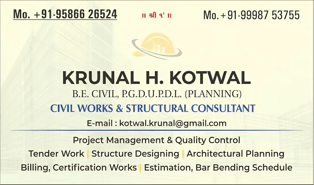 Krunal Kotwal Business Card